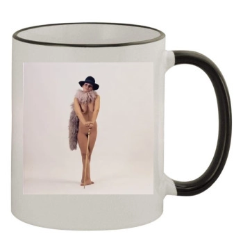 Linda Lovelace 11oz Colored Rim & Handle Mug