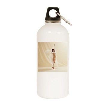 Linda Lovelace White Water Bottle With Carabiner