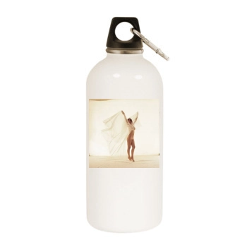 Linda Lovelace White Water Bottle With Carabiner