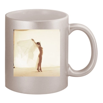 Linda Lovelace 11oz Metallic Silver Mug