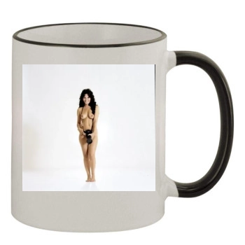 Linda Lovelace 11oz Colored Rim & Handle Mug