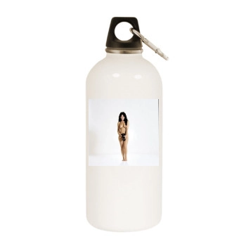 Linda Lovelace White Water Bottle With Carabiner