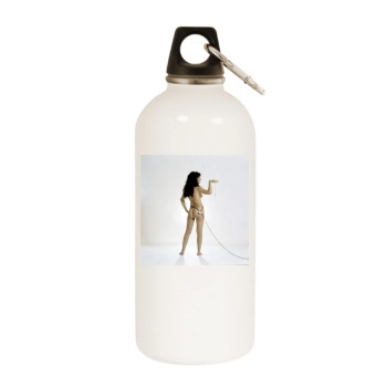 Linda Lovelace White Water Bottle With Carabiner