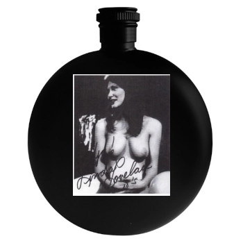 Linda Lovelace Round Flask