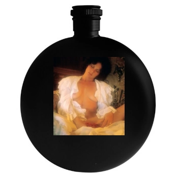 Linda Lovelace Round Flask