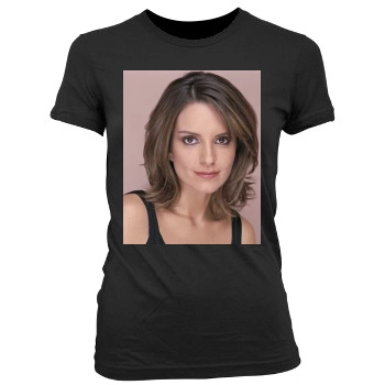 Tina Fey Women's Junior Cut Crewneck T-Shirt