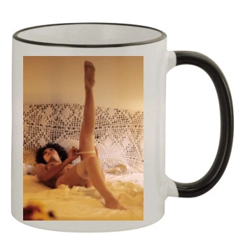 Linda Lovelace 11oz Colored Rim & Handle Mug