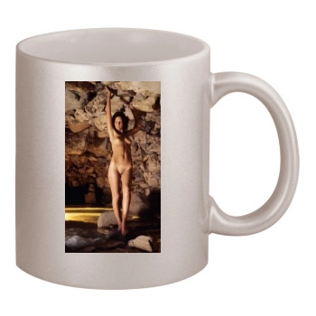 Linda Lovelace 11oz Metallic Silver Mug