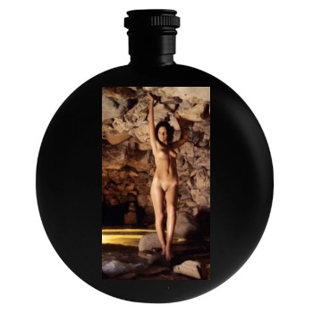 Linda Lovelace Round Flask