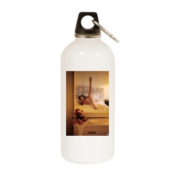 Linda Lovelace White Water Bottle With Carabiner