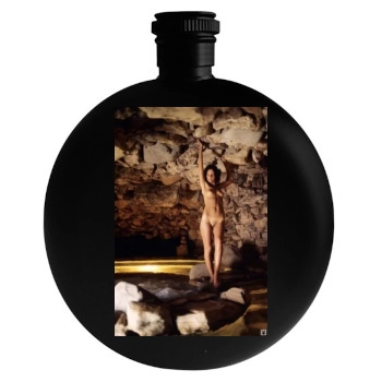 Linda Lovelace Round Flask