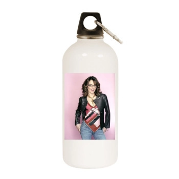 Tina Fey White Water Bottle With Carabiner