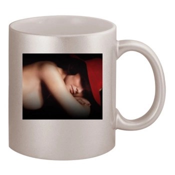 Linda Lovelace 11oz Metallic Silver Mug