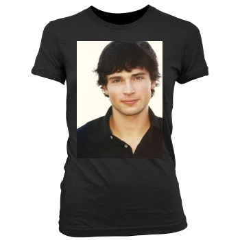 Tom Welling Women's Junior Cut Crewneck T-Shirt