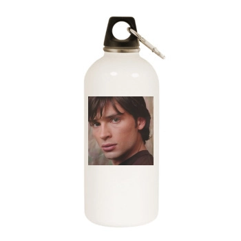 Tom Welling White Water Bottle With Carabiner