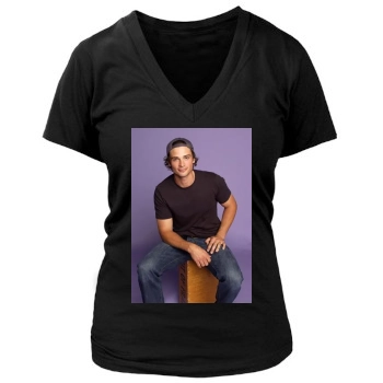 Tom Welling Women's Deep V-Neck TShirt