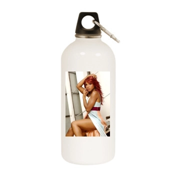 Toni Braxton White Water Bottle With Carabiner