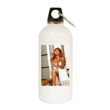 Toni Braxton White Water Bottle With Carabiner