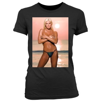 Torrie Wilson Women's Junior Cut Crewneck T-Shirt