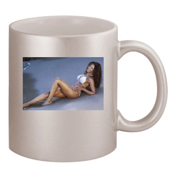 Traci Bingham 11oz Metallic Silver Mug