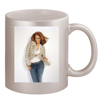 Tyra Banks 11oz Metallic Silver Mug