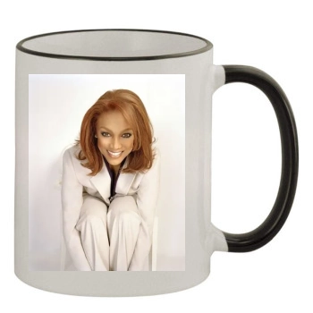 Tyra Banks 11oz Colored Rim & Handle Mug