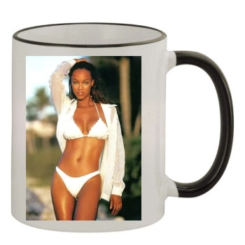 Tyra Banks 11oz Colored Rim & Handle Mug