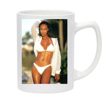 Tyra Banks 14oz White Statesman Mug