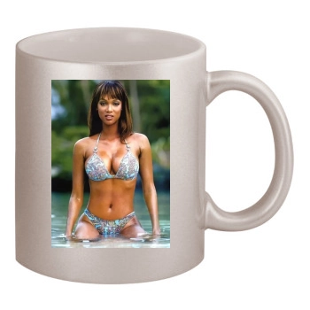 Tyra Banks 11oz Metallic Silver Mug