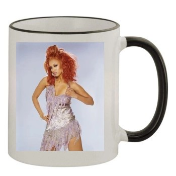 Tyra Banks 11oz Colored Rim & Handle Mug