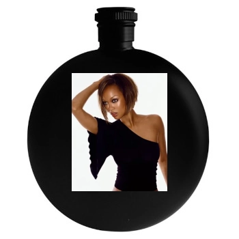 Tyra Banks Round Flask