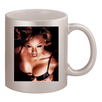 Tyra Banks 11oz Metallic Silver Mug