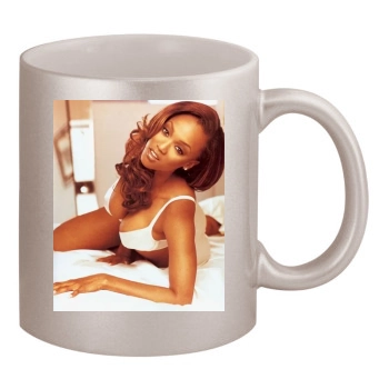 Tyra Banks 11oz Metallic Silver Mug