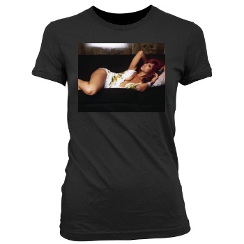 Tyra Banks Women's Junior Cut Crewneck T-Shirt