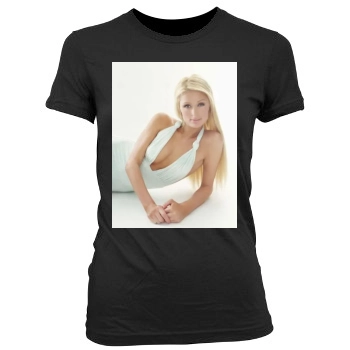 Paris Hilton Women's Junior Cut Crewneck T-Shirt