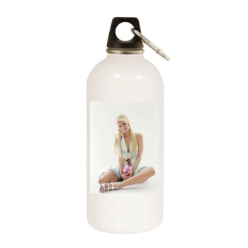 Paris Hilton White Water Bottle With Carabiner