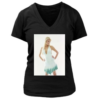 Paris Hilton Women's Deep V-Neck TShirt