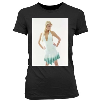 Paris Hilton Women's Junior Cut Crewneck T-Shirt