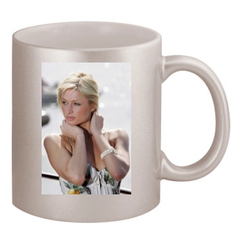 Paris Hilton 11oz Metallic Silver Mug