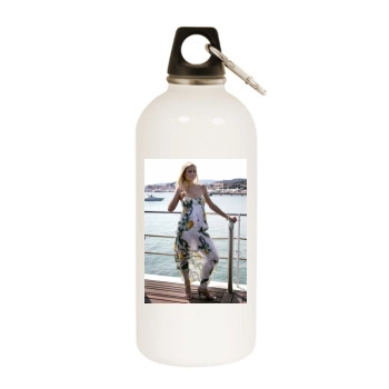 Paris Hilton White Water Bottle With Carabiner