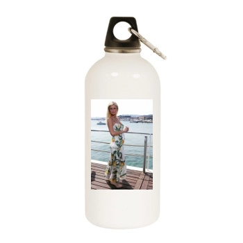 Paris Hilton White Water Bottle With Carabiner