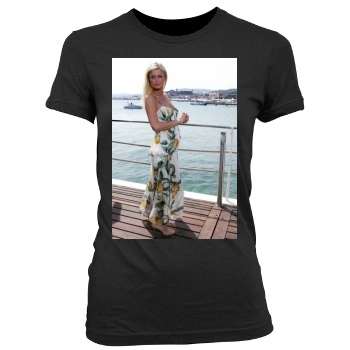 Paris Hilton Women's Junior Cut Crewneck T-Shirt