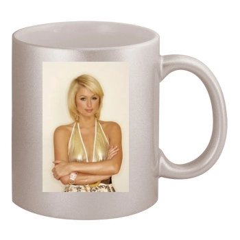 Paris Hilton 11oz Metallic Silver Mug