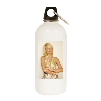 Paris Hilton White Water Bottle With Carabiner