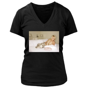 Paris Hilton Women's Deep V-Neck TShirt