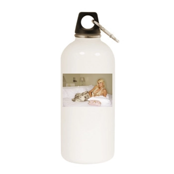 Paris Hilton White Water Bottle With Carabiner