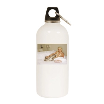 Paris Hilton White Water Bottle With Carabiner