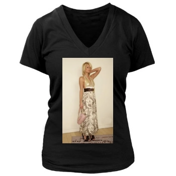 Paris Hilton Women's Deep V-Neck TShirt