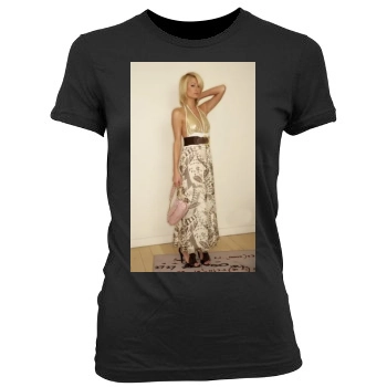 Paris Hilton Women's Junior Cut Crewneck T-Shirt