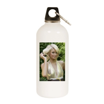 Paris Hilton White Water Bottle With Carabiner